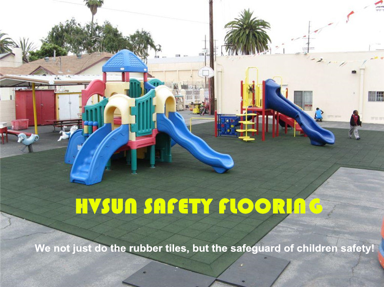 China factory wholesale children playground garden park rubber interlocking floor with colorful color and waterproof material