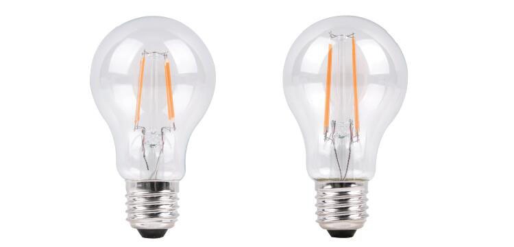 Glass Cover Edison Bulb, 6W A19 COB Dimmable LED Filament Bulb