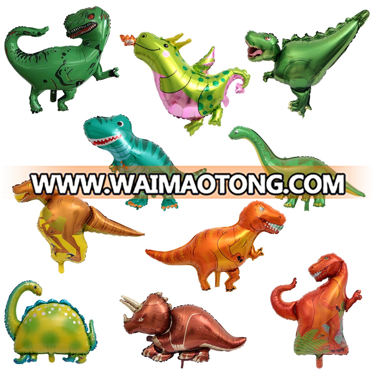 Large Size Jurassic Series Dinosaur Balloons Foil Balloons for Wild One Party Birthday Boy Party