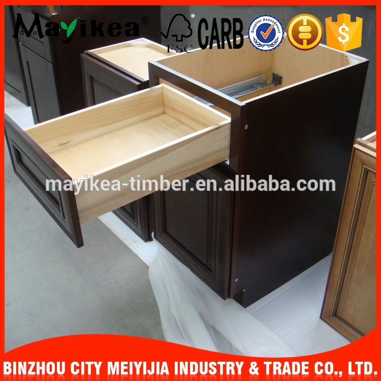 Hot selling new design high quality cheap solid wood kitchen cabinet