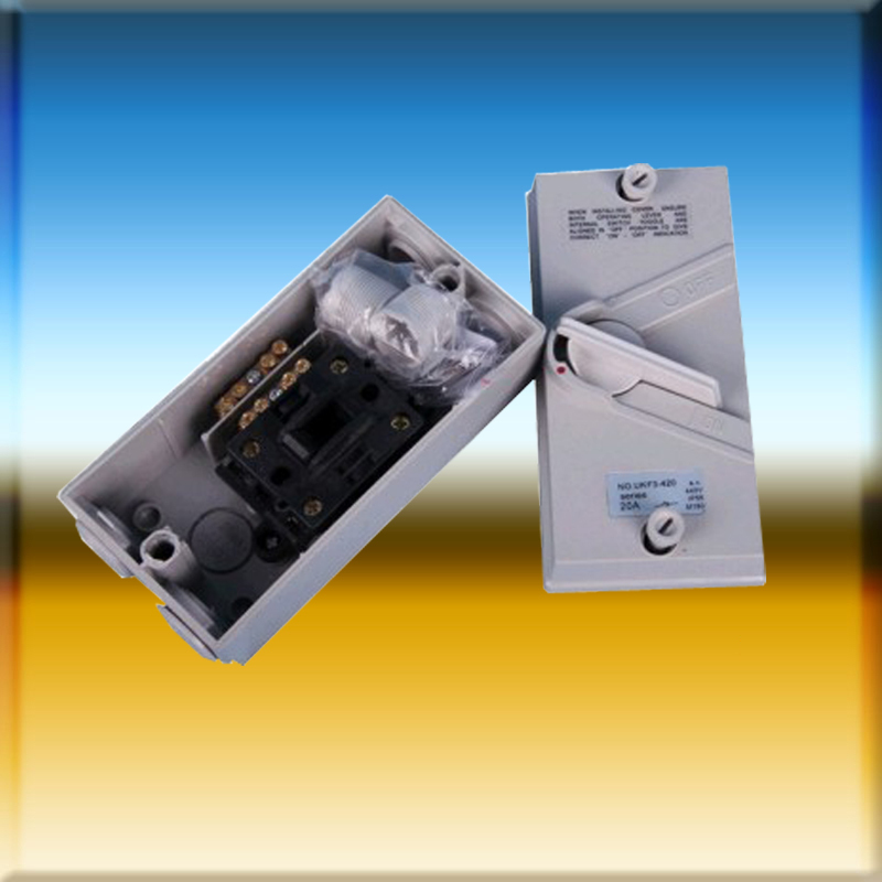 1P 63A UKW Series Weatherproof Enclosed Isolator Switch