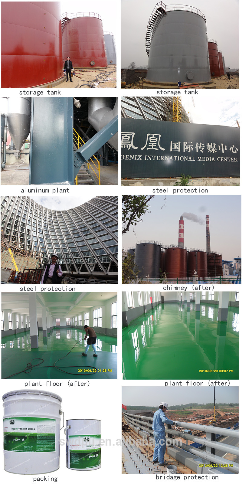 water based elastic industrial anticorrosion protective coating