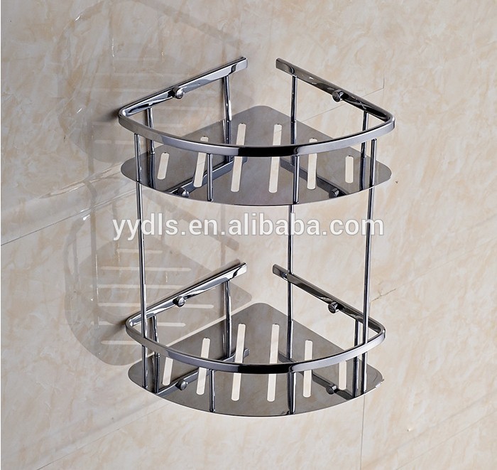 3160B Stainless Steel Bathroom Rack Bathroom Corner Basket Rack