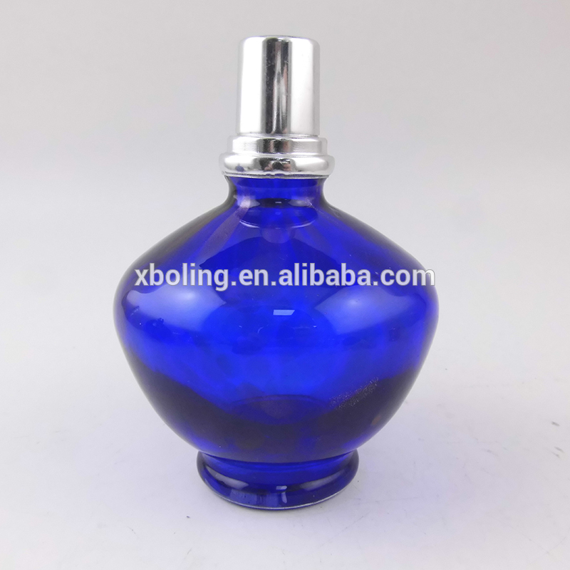 elegant blue decorative craft  pattern aroma essential oil  burner aroma lamp