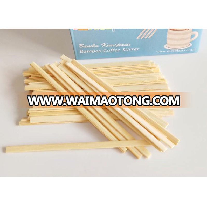 Biodegradable bamboo cocktail tea coffee stirrer