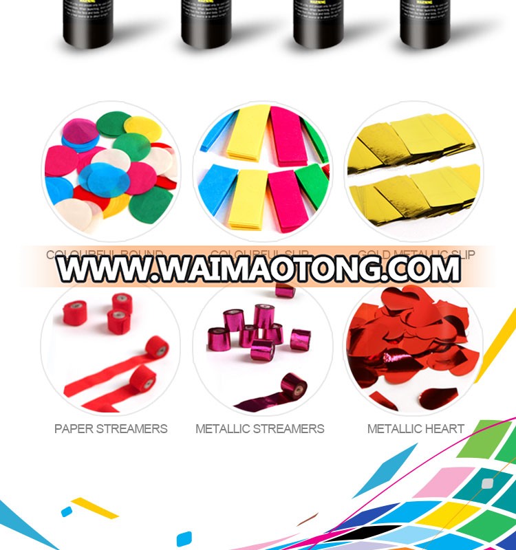 Boomwow high quality custom size 80cm electric party popper confetti cannon