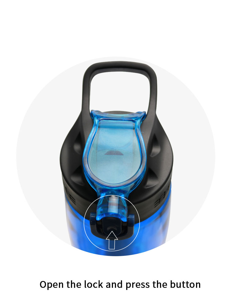 Leak Proof Sport Alkaline Bottle with straw Carbon Water Filter Bottle