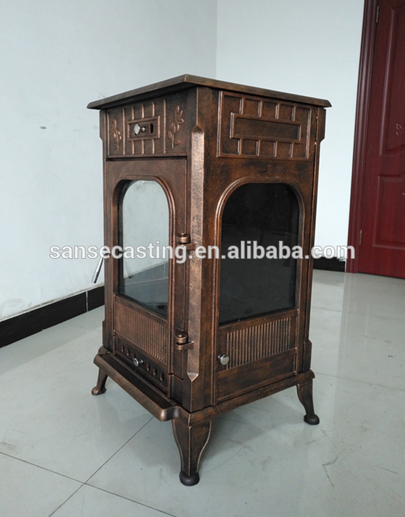 cast iron burner stove, wood heating stove BSC336-2