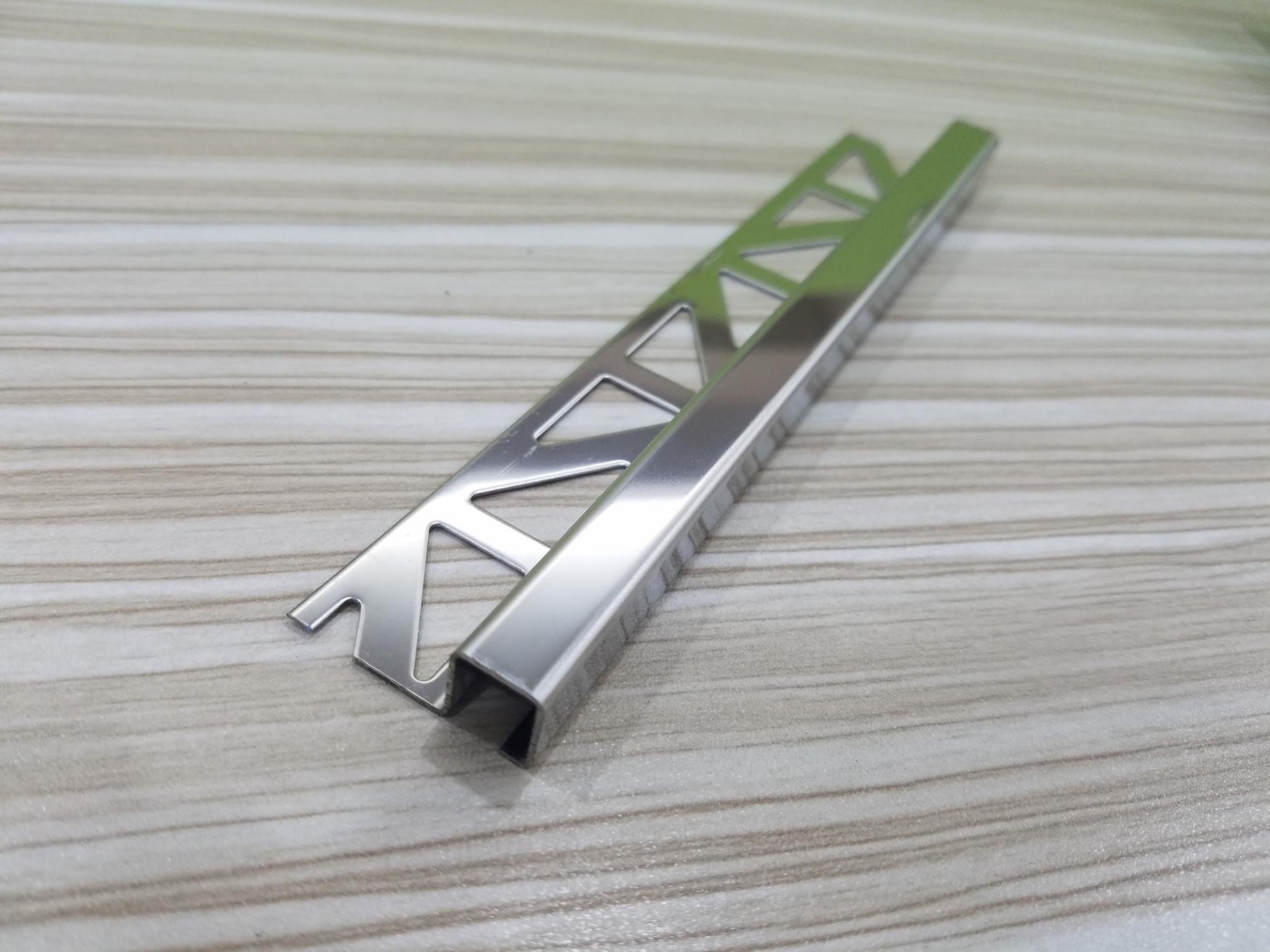 Stainless steel square edge ceramic tile trim profile