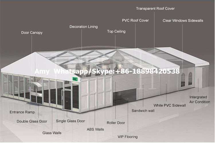 Big Clear Span Aluminum High Peak Tents for Events