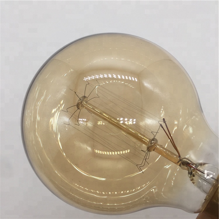 Incandescent Vintage Light G80 G95 G125 Clear And Amber Glass Edison Bulb 25 40 60W