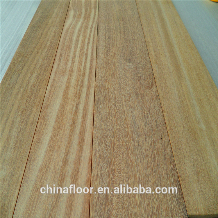 Raw Unfinished without oiled natural color Brazilian Teak solid wood flooring