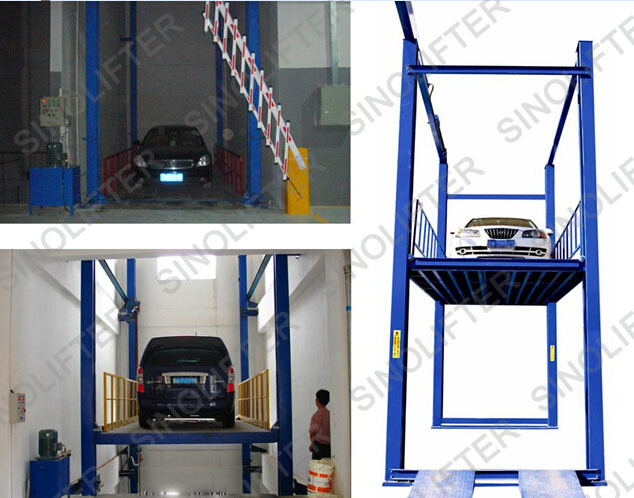 four post car parking lift table car elevator lift