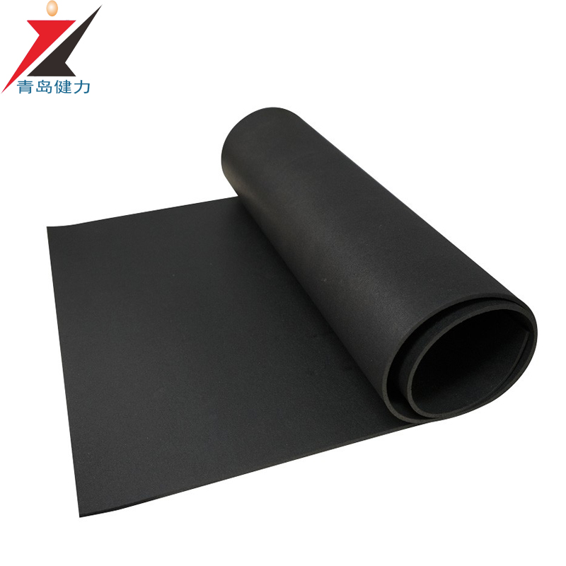 Shock absorbing noise reduction rubber flooring rubber gym flooring