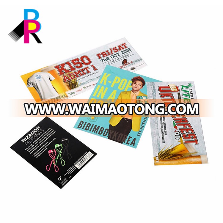 Wholesale Custom High Quality A3 A4 A5 Size Advertising Promotional Color Folded Flyers Printing Leaflets Single Paper Printing