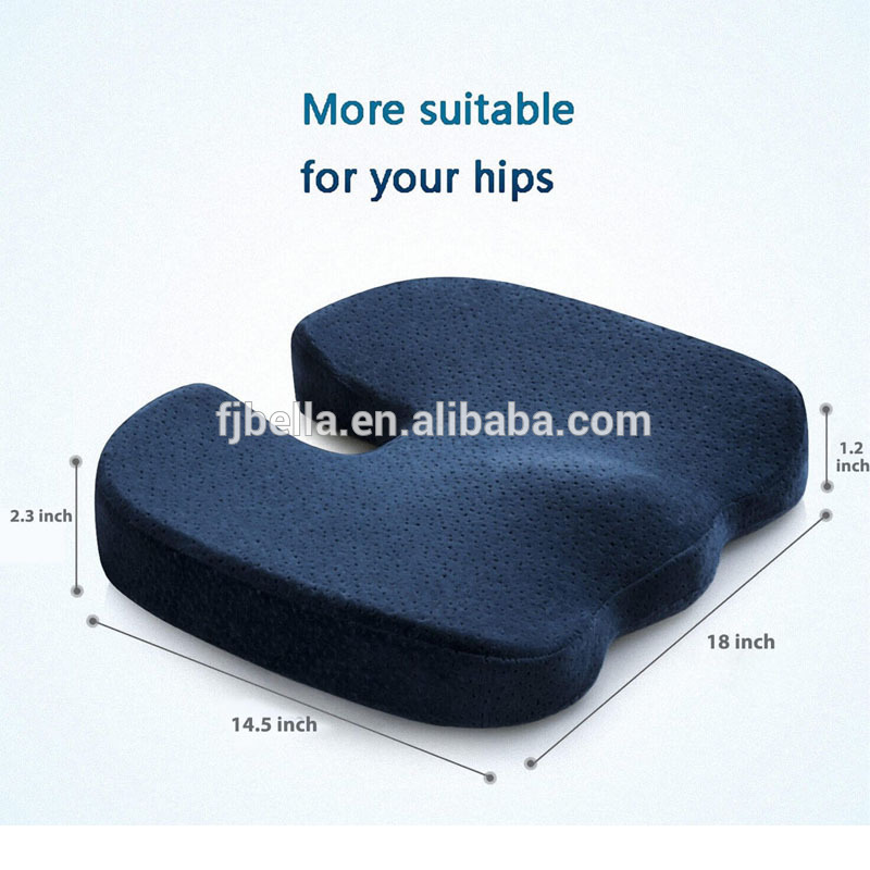 Back Pain Relief Hemorrhoid Seat Pad For Office Chairs Memory Foam Non Slip Orthopaedic Cooling Gel Pad Coccyx Seat Cushion