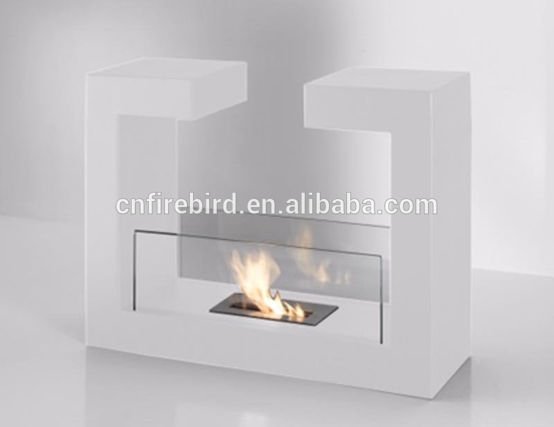 Bio ethanol fireplace freestanding VOG14 with stainless steel burner