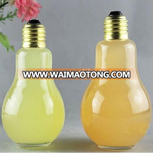 500ml glass water bottle with black lid and cup sets