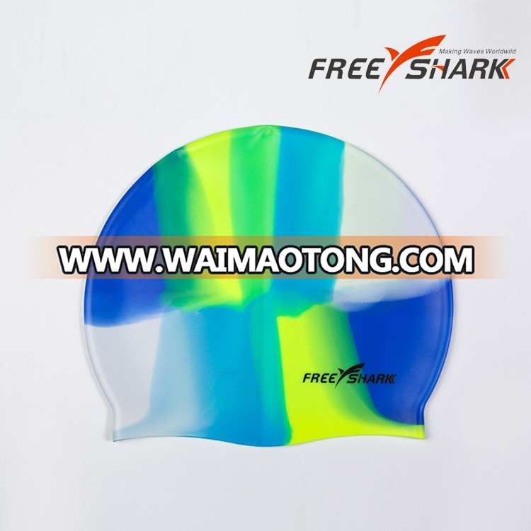 Colorful high quality silicone swim hats