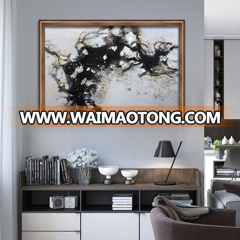 100% Hand-painted customized design oil painting abstract picture frames