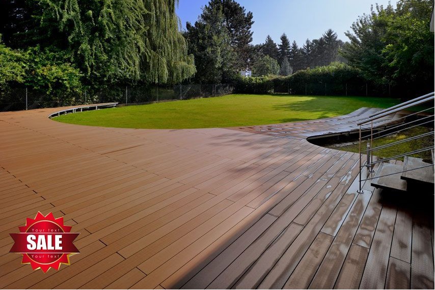 2016cheap wood plastic composite decking CE