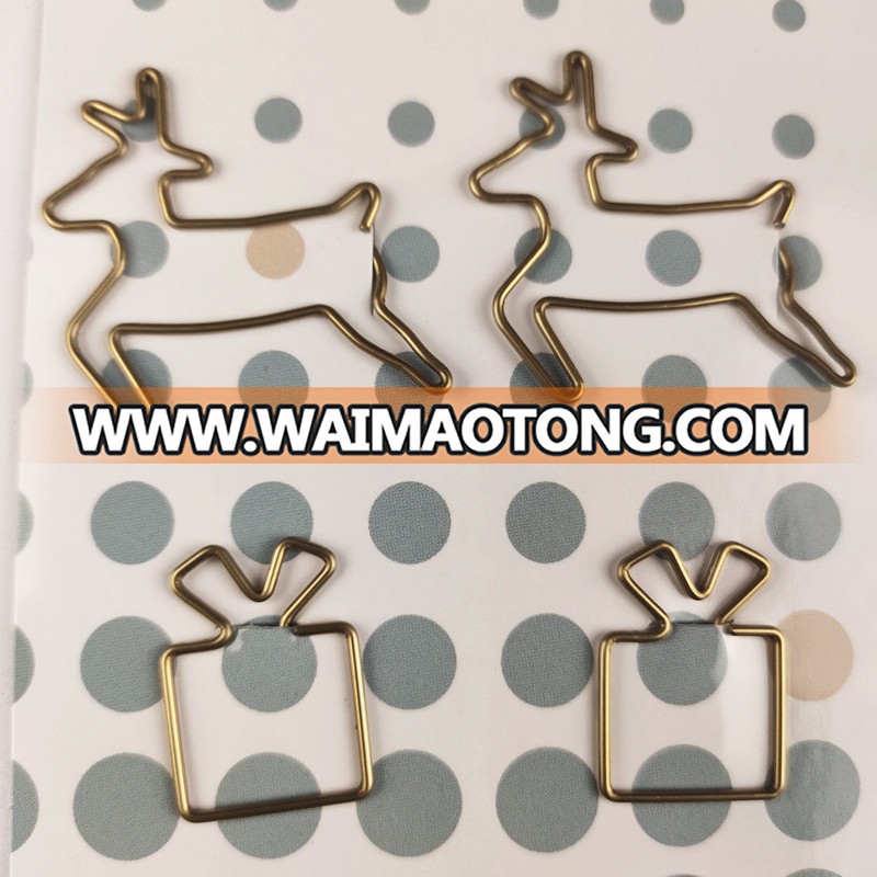 Christmas gifts mixed shaped paper clips