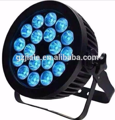 New design 18pcs 5in1 waterproof mini led lights cheap rgbwa flat led par light 300w led stage lights