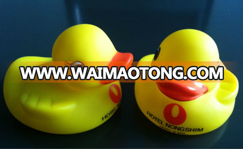 factory making 8cm rubber blue duck bath toy