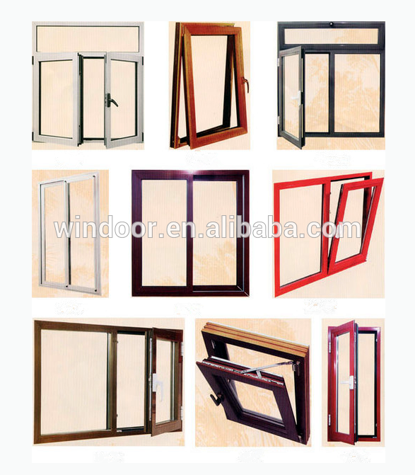 Manufactory supplying Aluminium awning Window Sliding window for Decoration grill Design aluminum awning window