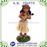 hawaii hula men dancing doll