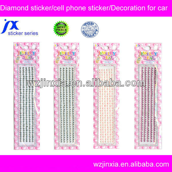 high quality glitter crystal bling stickers,DIY rhinestone diamond sticker