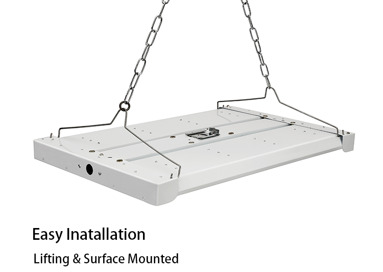 DLC listed 4ft 200W slim industrial warehouse led linear high bay light