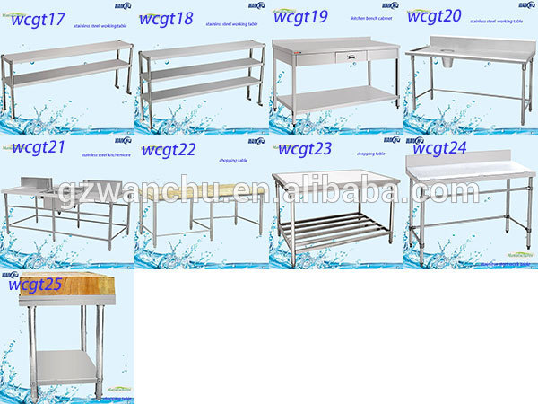 Kitchen Equipment Work Bench,Kitchen Work table ,Stainless Steel Work Table With Under Shelf