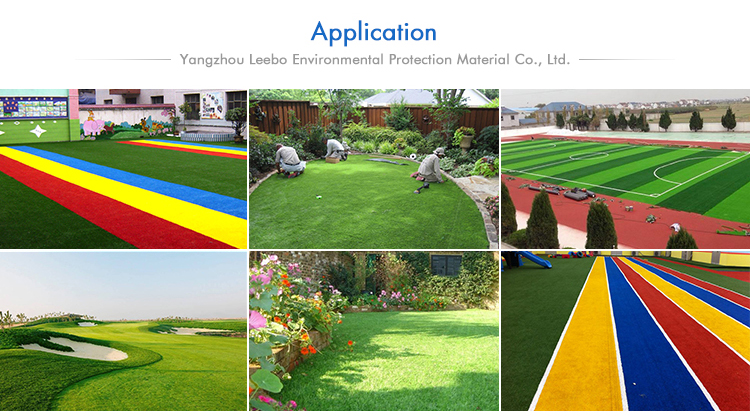 Plastic bottom artificial grass artificial lawn mat