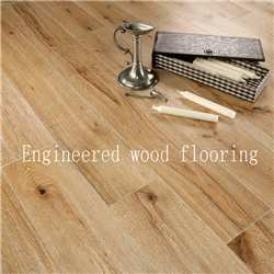 Small size natural color handscraped surface Acacia parquet wood flooring