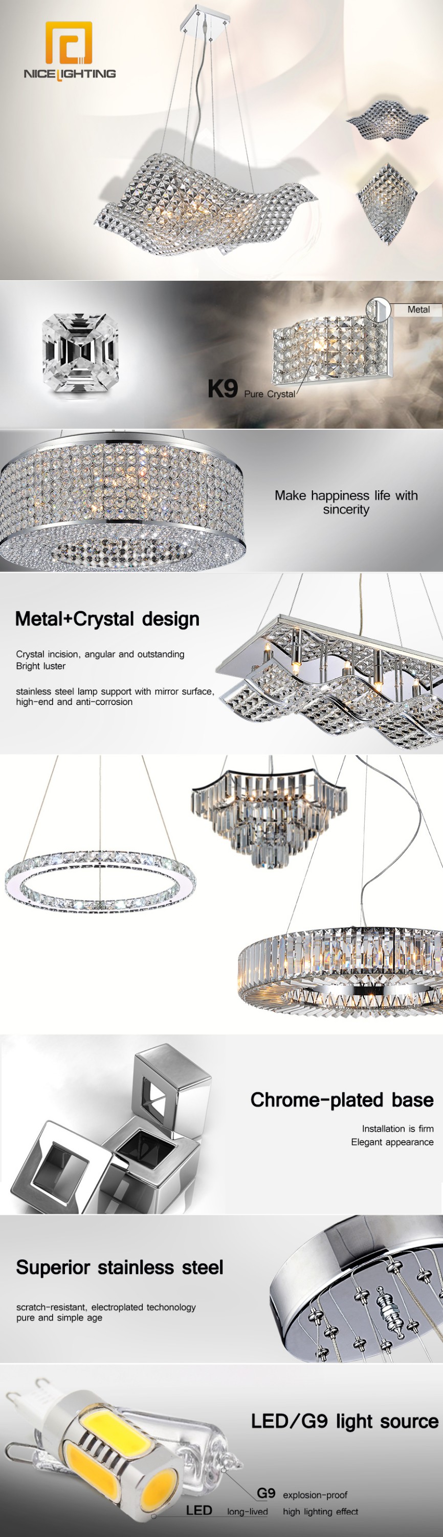 Decorative Round Modern Ceiling Lamp Iron Base Material crystal ceiling light cheap ceiling lamp Manufacturer & Supplier