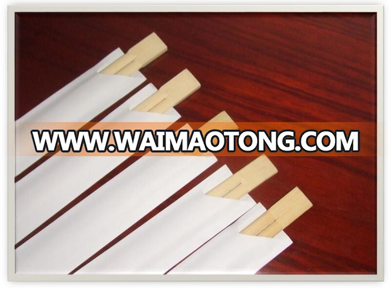 Personalized bbq disposable mini bamboo chopsticks with paper wrap