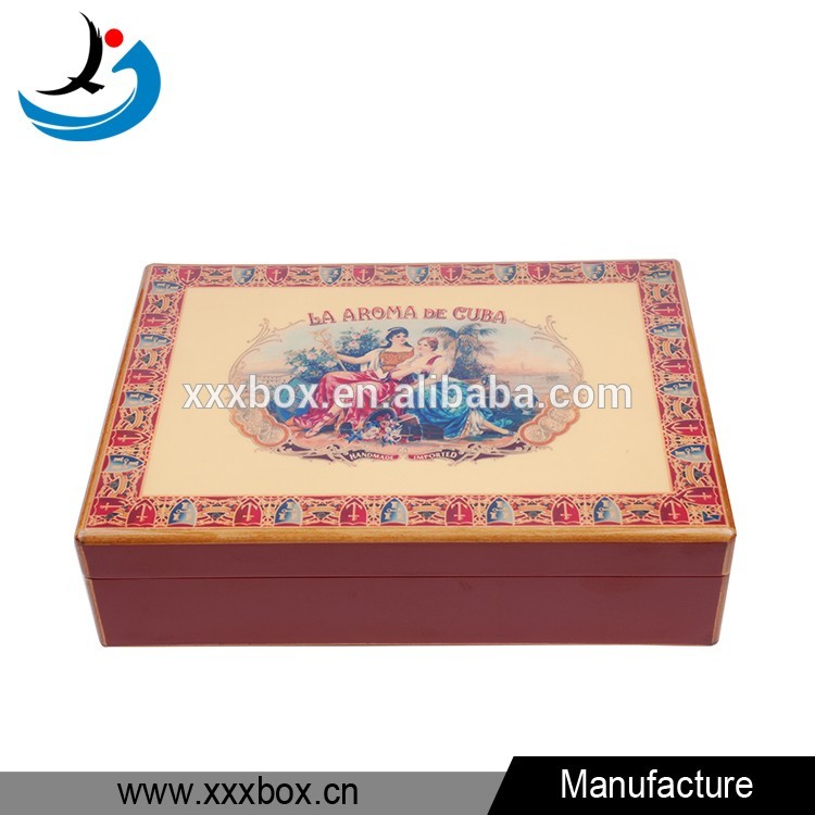 Wholesale popular glossy finishing spanish cedar cigar box