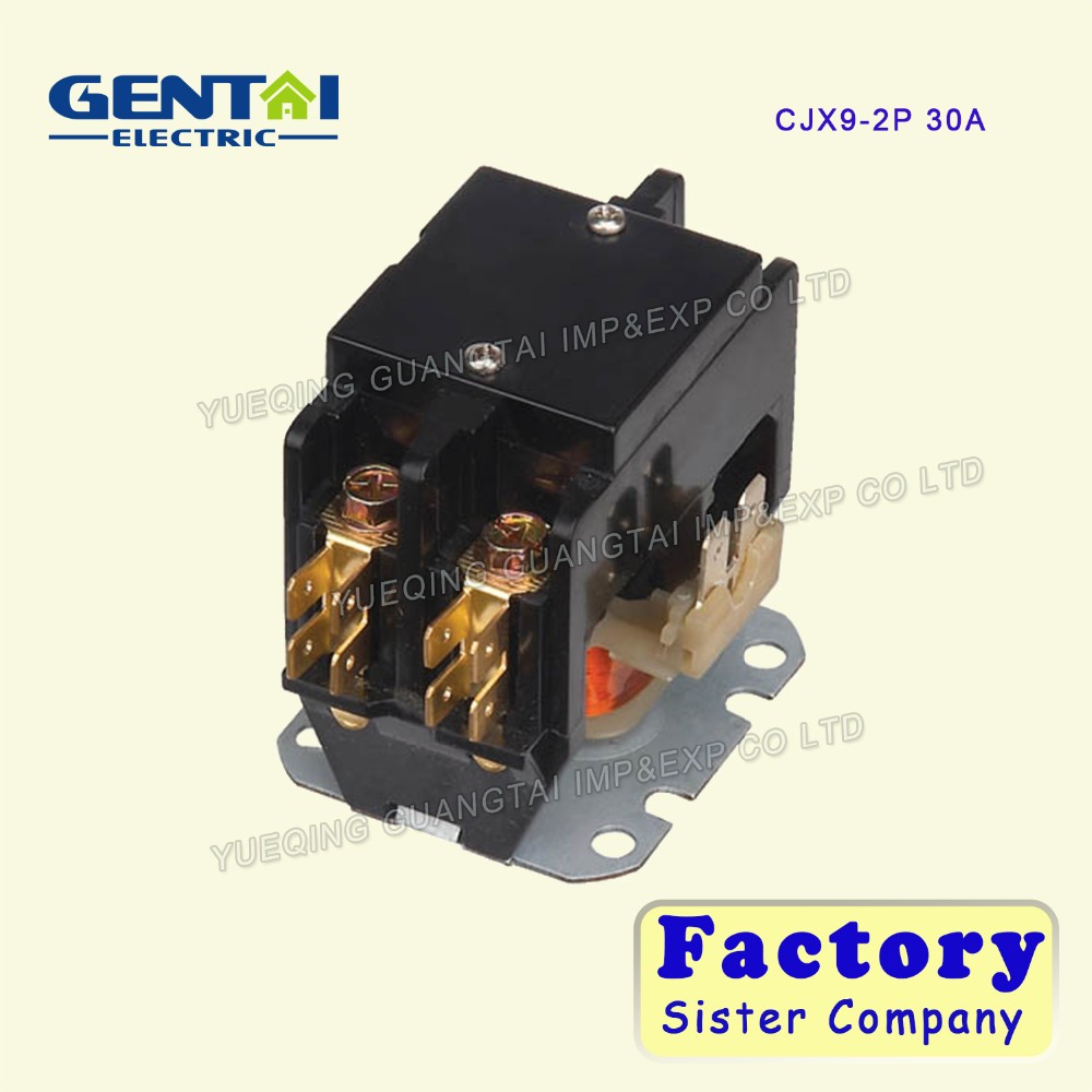 High Quality 1P 20A 1P 30A CJX9 Air Conditioner AC Contactor