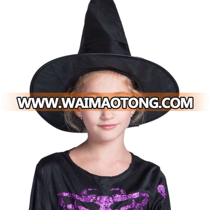 Hot 2018 Wholesale kids halloween skirt set children witch costume