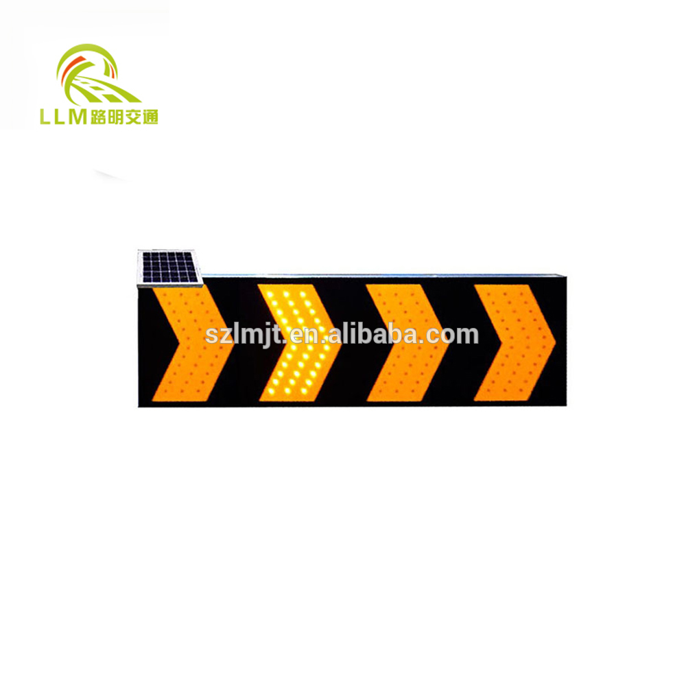 LED solar powered traffic safety flashing arrow sign