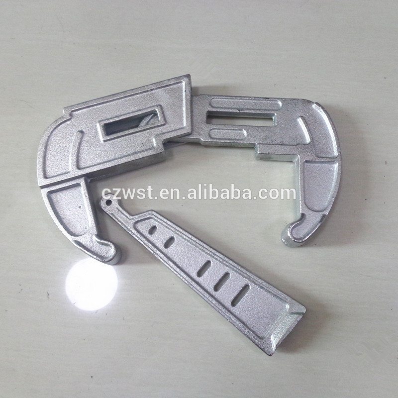 Galvanized casted iron formwork panel clamp lock