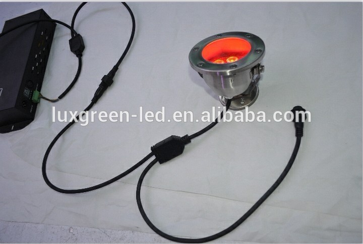 6x3W RGB LED Stainless steel High power underwater light with 3years warranty