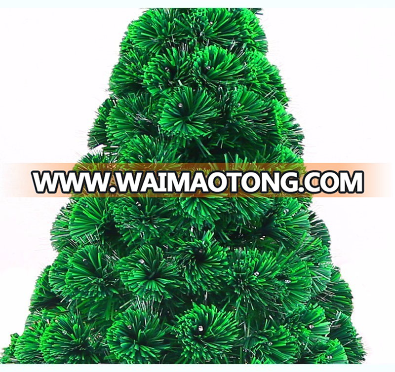 Christmas decoration artificial pvc fiber optic christmas tree with 60cm 90cm 120cm