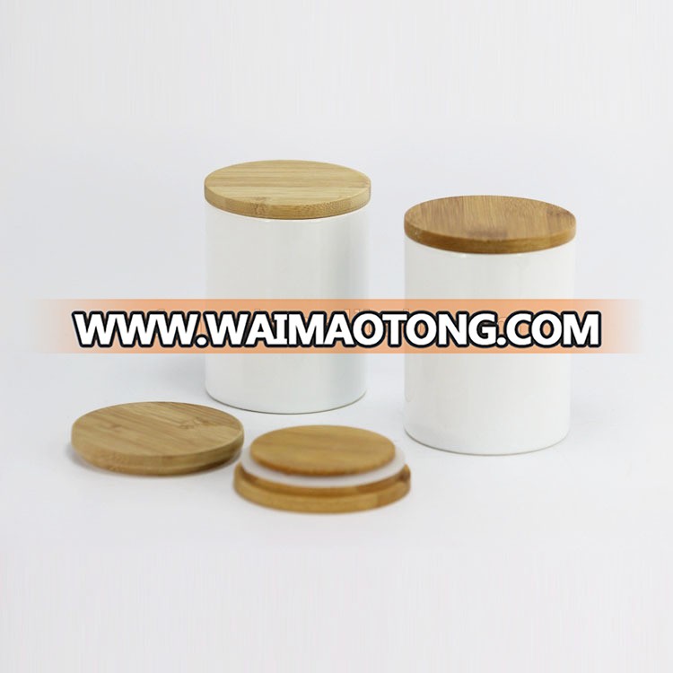 Wholesale Cheap Marble Ceramic Jar Porcelain Storage Jar With Custom Lid