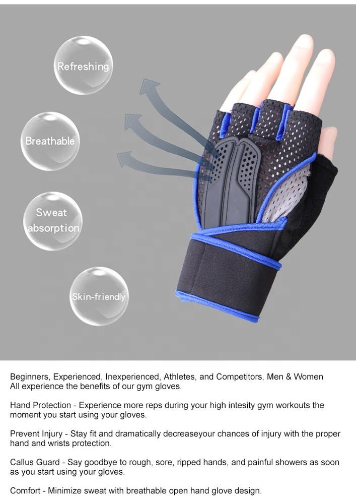 Cross Training Gloves OKPRO Workout Rowing Fitness Exercise Gym Gloves Weight Lifting Gloves