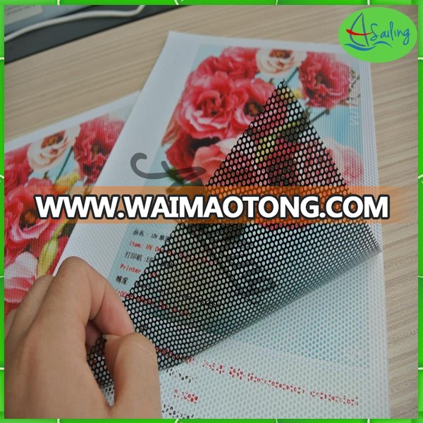 see -through perforated stickers window film for window ,car glass