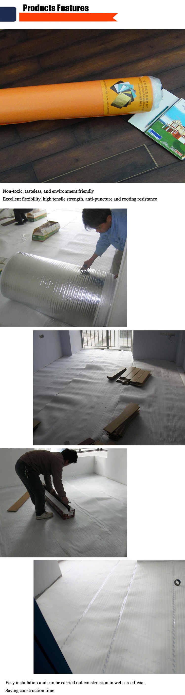 flooring underlayment foam with aluminum foil