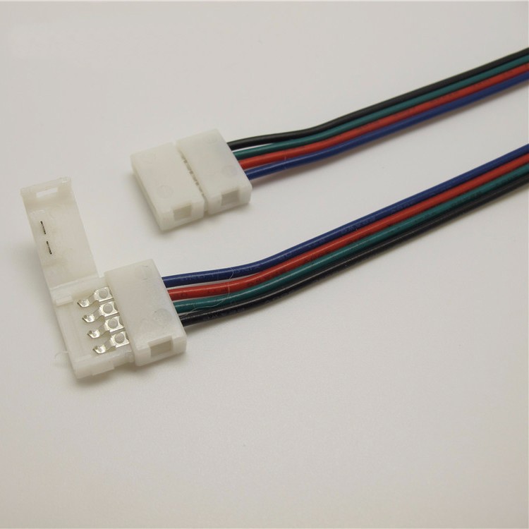 free soldering LED connector 4 Pin for 10mm rgb strip light