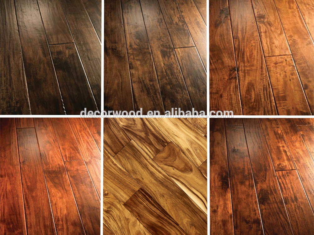 Chinese teak/Tropical teak/Robina smooth solid wood flooring mahogany color